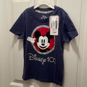 NWT Disney 100 Mickey Unisex Kids Size 4 T-shirt